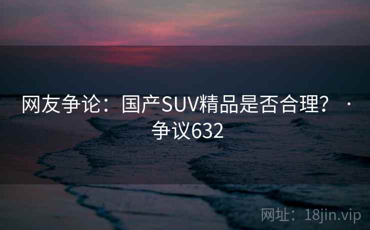 网友争论：国产SUV精品是否合理？ · 争议632
